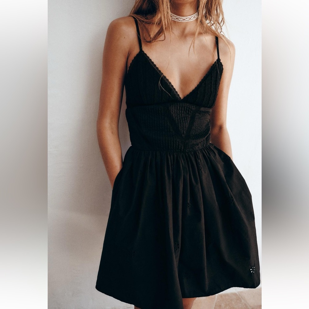 Zara Short Embroidered Dress